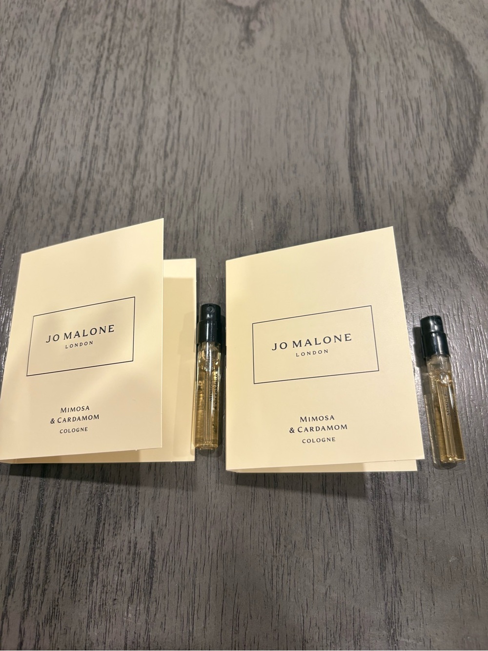* New Jo Malone Mimosa & Cardamom cologne sample 1.5ml x 2
